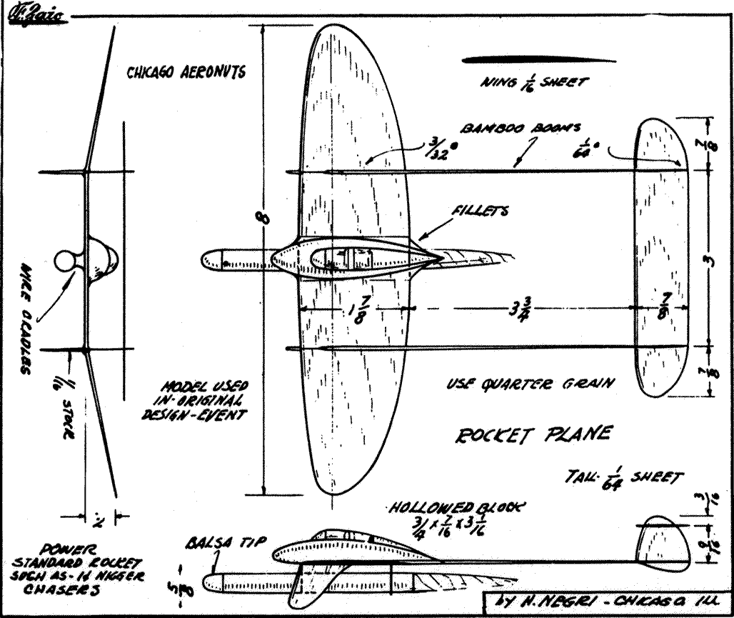 Free Balsa Model Airplane Plans