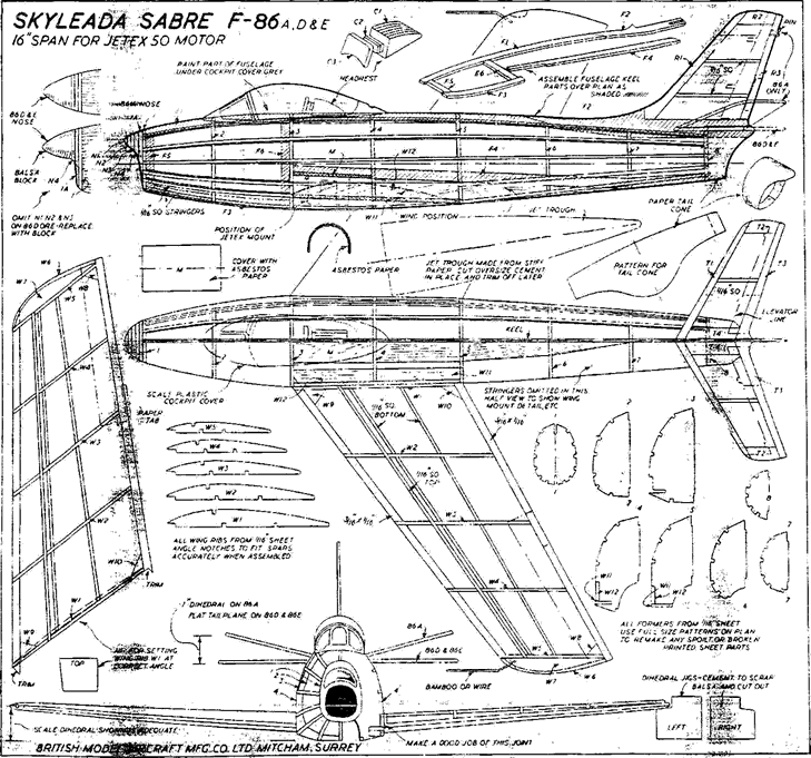 Skyleada F-86 plan