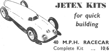 Jetex Racecar advertisement