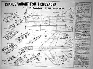 Photo of F8U Crusader plan